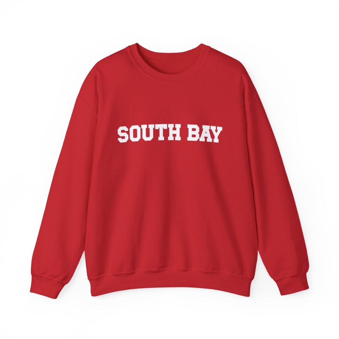 South Bay Teams: South Bay Unisex Crewneck Sweatshirt - Red/White